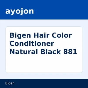 Bigen Hair Color Conditioner Natural Black 881