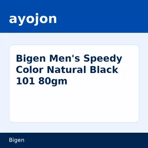 Bigen Men's Speedy Color Natural Black 101 80gm