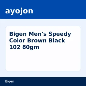Bigen Men's Speedy Color Brown Black 102 80gm