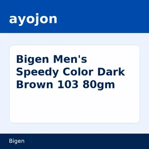 Bigen Men's Speedy Color Dark Brown 103 80gm
