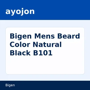Bigen Mens Beard Color Natural Black B101