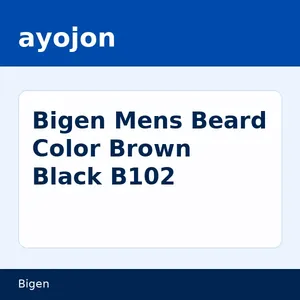 Bigen Mens Beard Color Brown Black B102