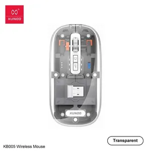 Xundd Wireless Mouse Transparent Silent 2.4g Wireless V5.2/3.0 (Model :KB005)