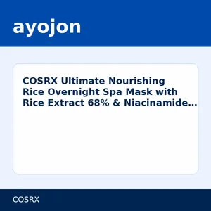 COSRX Ultimate Nourishing Rice Overnight Spa Mask with Rice Extract 68% & Niacinamide 2%