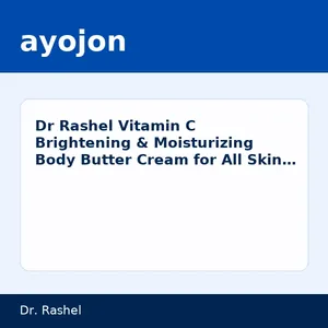 Dr Rashel Vitamin C Brightening & Moisturizing Body Butter Cream for All Skin Types
