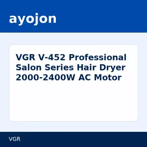 VGR V-452 Professional Salon Series Hair Dryer 2000-2400W AC Motor