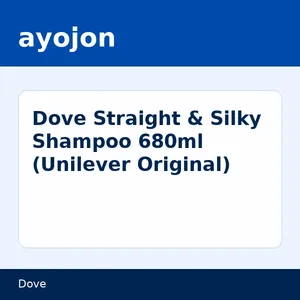 Dove Straight & Silky Shampoo 680ml (Unilever Original)