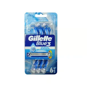 Gillette Blue 3 Cool Shaving Razor with 6Pcs