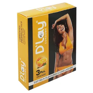 D'Lay Long Lasting Dotted Orange Flavour 3s Pack