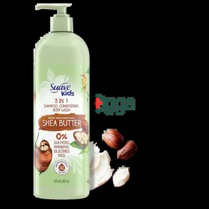 Suave Kids 3 in 1 Shampoo Conditioner & Body Wash with 100% Natural Shea Butter