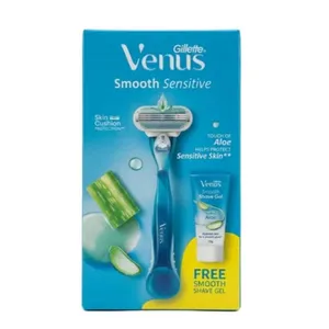 Gillette Venus Smooth Sensitive Aloe Extracts Razor for Women