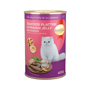 Smartheart Adult Canned Food Seafood Platter in Prawn Jelly 400g