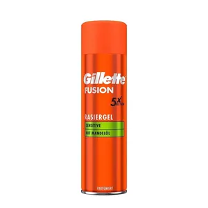 Gillette Fusion 5X Action Shaving Gel With Almond Oil