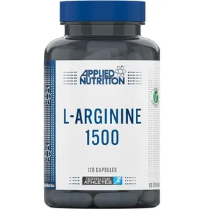 Applied Nutrition L-Arginine Capsules - 1500mg High Strength L Arginine Per Serving, Nitric Oxide Booster for Workout & Performance (60 Servings) (Jar of 120)