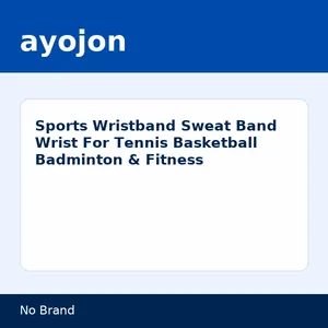 Sports Wristband Sweat Band Wrist For Tennis Basketball Badminton & Fitness