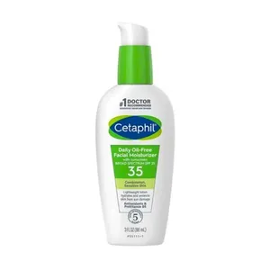 Cetaphil Daily Oil Free Facial Moisturizer with SPF 35 for Combination, Sensitive Skin 88ml
