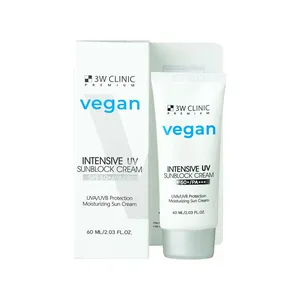 3W Clinic Premium Vegan Intensive UV Sunblock Cream SPF50+ PA+++