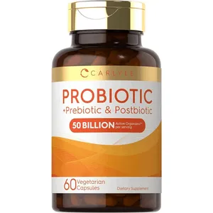 Carlyle Prebiotic, Probiotic & Postbiotic for Women and Men (50 Billion CFU) 60 Capsules
