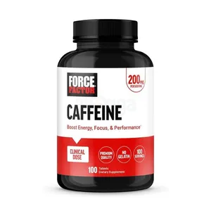 Force Factor Caffeine Pills 200mg, Caffeine Pills and Energy Supplement, 100 Tablets