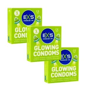 EXS - Glow In The Dark Condom - Combo 3pcs pack