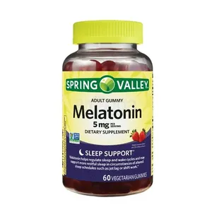 Spring Valley Adult Melatonin 5mg Sleep Support Dietary Supplement 60 Gummies (Box of 60)