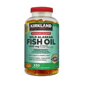 Kirkland Signature Wild Alaskan Fish Oil 1400 mg, 230 Softgels