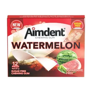 Aimdent Sugar Free Chewing Gum Watermelon 12pcs 33g