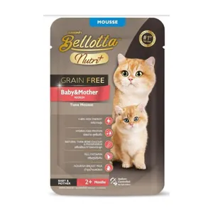 Bellotta Nutri Plus Grain Free Pouch Baby & Mother Tuna Mousse 70gm