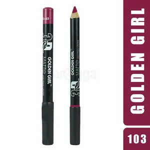 Golden Girl Matte Vivid Pencil Lipstick 24 Hours Waterproof (103)