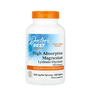 Doctor's Best, High Absorption Magnesium, 200mg, 240 Tablets