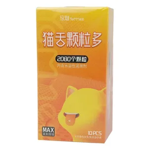 Yommee 2080 Dotted Cat Tongue Condom 10's Pack