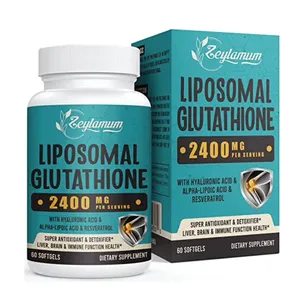 Zeylamum 2400 MG Liposomal Glutathione Softgels, Max Absorption, Active Form L-Glutathione 60 Softgels