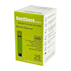 BestCheck Basic Blood Glucose Strip 25's Pack (Box of 25)