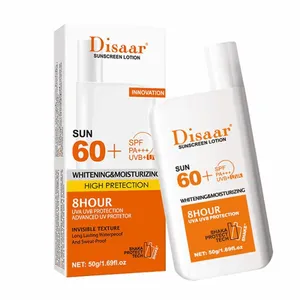 Disaar Sunscreen Lotion Sun 60+ SPF PA+++UVB+UVA Whitening & Moisturizing 50gm