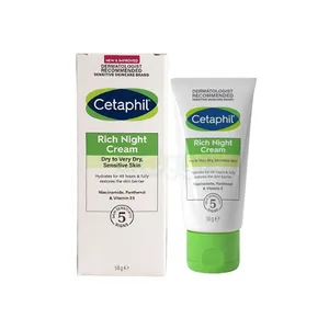Cetaphil Rich Night Cream for Dry to Very Dry, Sensitive Skin 50g