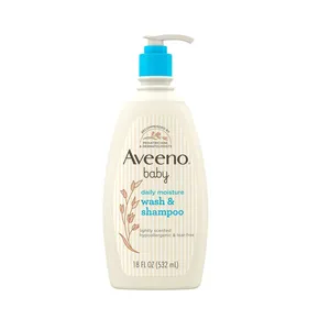 Aveeno Baby Daily Moisture Wash and Shampoo with natural Oat Extract 532ml