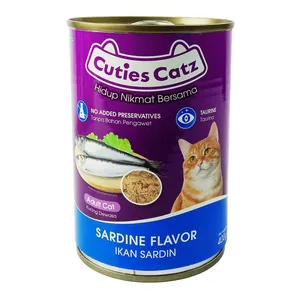 CUTIES CATZ ADULT CANNED SARDINE 400G
