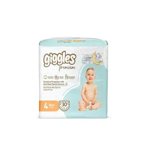 Giggles Premium Twin Pack 7-18Kg Belt Style Maxi Diapers 30Pcs
