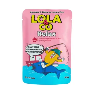 Lola & Co RELAX Pouch Tuna Topping Kanikama in Jelly for All Cats 80gm