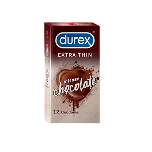 Durex Extra Thin Intense Chocolate Flavoured Condom 12Pcs