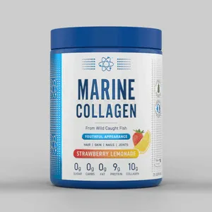 Applied Nutrition Marine Collagen Powder - Hydrolysed Collagen Protein, Healthy Skin, Hair, Nails (Strawberry & Lemonade) (300g - 25 Servings)