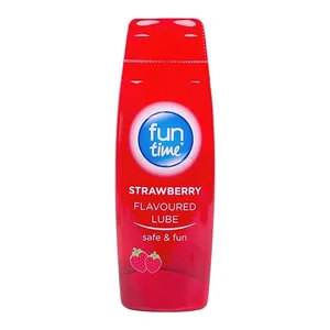 Funtime Strawberry Flavoured Water Based Lube Squeeze Bottle 75ml