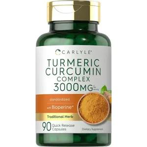 Carlyle Turmeric Curcumin with Black Pepper 3000mg | 90 Powder Capsules