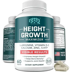 Height Growth Maximizer, Calcium, Vitamin D3 and Zinc Blend Pills, Bone Growth Supplement for Kids and Teens