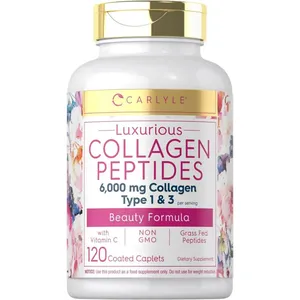 Carlyle Collagen Peptides 6000mg Type 1&3 120 Caplets (Box of 120)