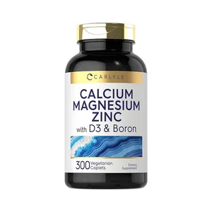 Carlyle Calcium Magnesium Zinc With D3 and Boron 300 Vegetarian Capsules
