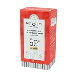 Dot & Key Strawberry Dew Tinted Sunscreen 03 Sand SPF 50+ PA++++ 50ml