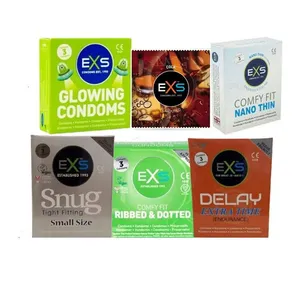 EXS Condom Combo - Glow, Comfy, Snug, Ribbed, Delay, Cola