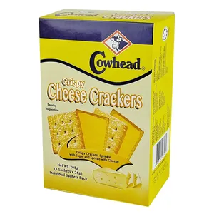 Cowhead Crispy Cheese Crackers Biscuits 208g