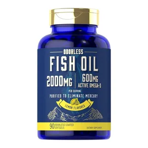 Carlyle Fish Oil 2000 mg, 600 mg Omega‑3 lemon‑flavored 90 Softgels